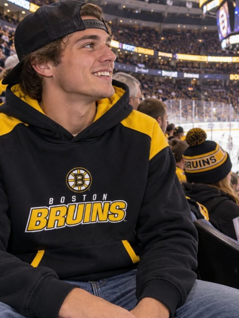 BOSTON BRUINS HOODIE- (MEDIUM)